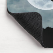 Unicorn Silhouette Full Moon Night Sky, ZKOA Muismat (Hoek)