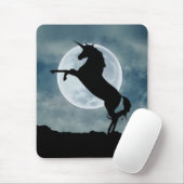 Unicorn Silhouette Full Moon Night Sky, ZKOA Muismat (Met muis)