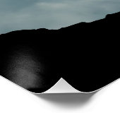 Unicorn Silhouette Full Moon Night Sky, ZKOA Perfect Poster (Hoek)