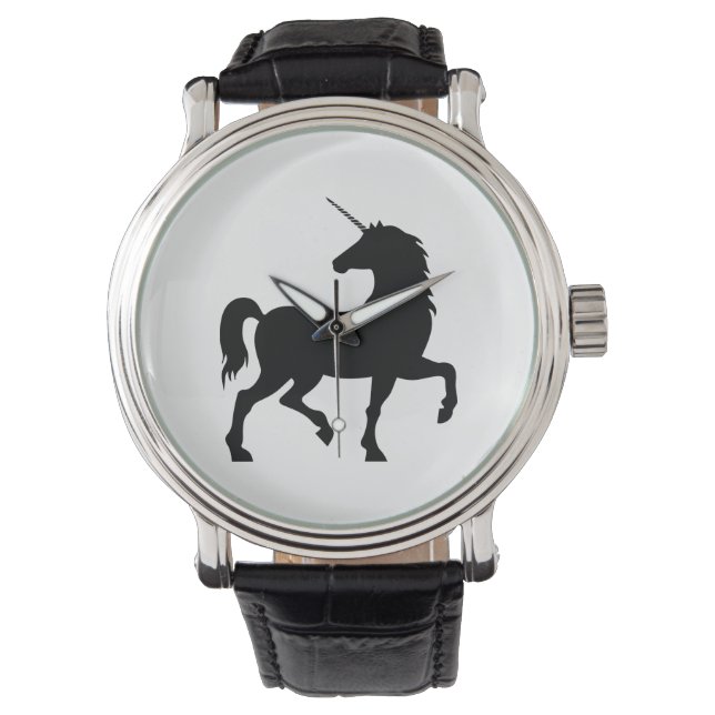 Unicorn Silhouette Horloge (Voorkant)