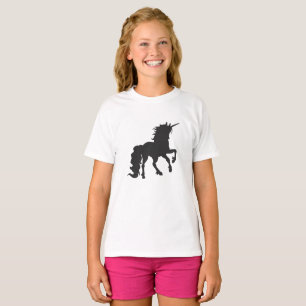 Unicorn silhouette - Kies achtergrondkleur T-shirt