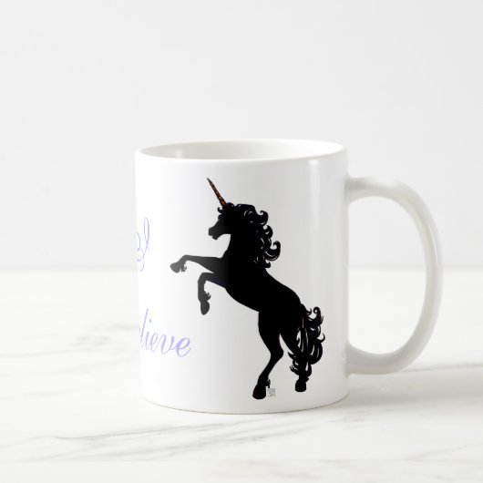 Unicorn Silhouette Koffiemok (Rechts)