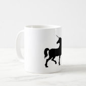 Unicorn Silhouette Koffiemok (Voorkant links)