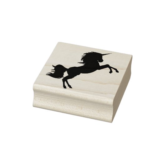 unicorn silhouette (kunstzegel) rubberstempel (Stempel)