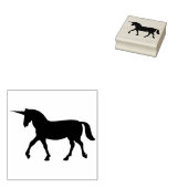 unicorn silhouette (kunstzegel) rubberstempel (Gestempeld)
