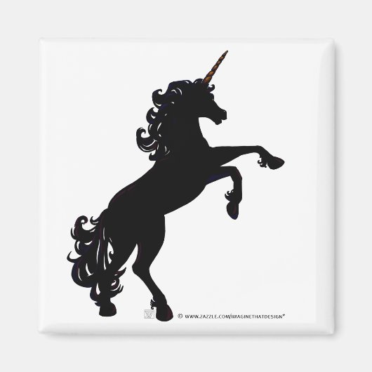 Unicorn Silhouette Magneet (Voorkant)
