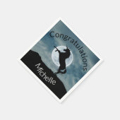 Unicorn Silhouette Moon General Gefeliciteerd Servet (Hoek)