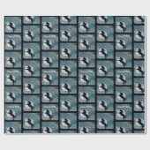 Unicorn Silhouette Moon Klasse 2030 Afstuderen Cadeaupapier (Vlak)