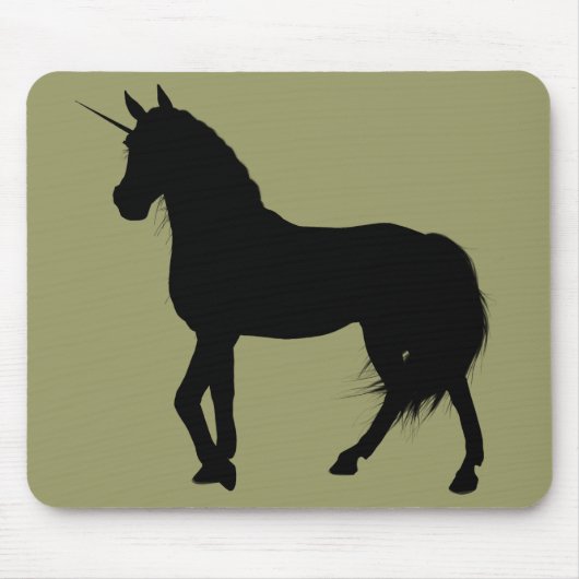 Unicorn Silhouette Mousepad Muismat (Voorkant)