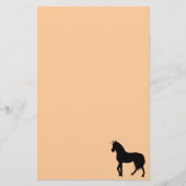 Unicorn Silhouette Stationery Briefpapier (Voorkant)