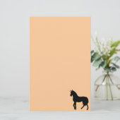 Unicorn Silhouette Stationery Briefpapier (Staand voorkant)