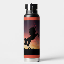 Unicorn Silhouette Water Fles