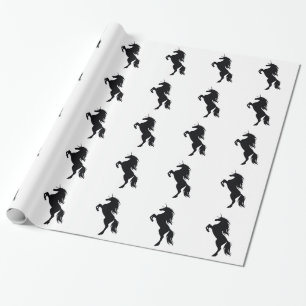 Unicorn Silhouette Wrapping Paper Cadeaupapier