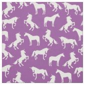 Unicorn Silhouettes Paars Stof (Swatch)
