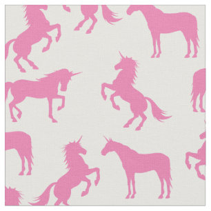 Unicorn Silhouettes White en Roze Stof