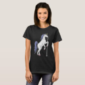 Unicorn Singer Microfoon Muziek T-shirt (Voorkant volledig)