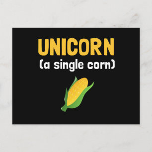 Unicorn Single Corn Briefkaart