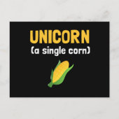 Unicorn Single Corn Briefkaart (Voorkant)