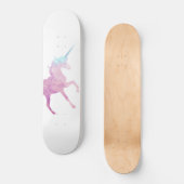 Unicorn Skateboard met aangepaste kristalstructuur (Voorkant)
