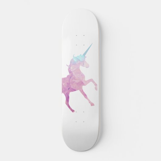 Unicorn Skateboard met aangepaste kristalstructuur (Voorkant)