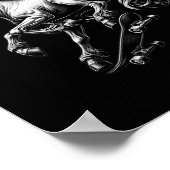 Unicorn Skateboard Mythical Creature Savage Meme F Poster (Hoek)