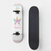 Unicorn Skateboard voor Meisje (Voorkant)