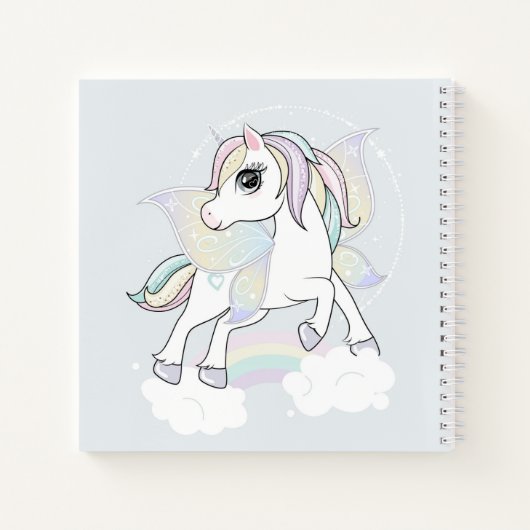 Unicorn Sketchbook Notitieboek (Achterkant)