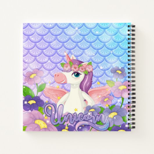 Unicorn Sketchbook Notitieboek (Achterkant)