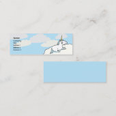 Unicorn - Skinny Mini Visitekaartje (Voorkant / Achterkant)