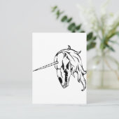 Unicorn Skull Briefkaart (Staand voorkant)