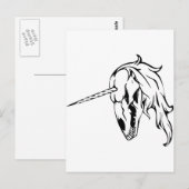 Unicorn Skull Briefkaart (Voorkant / Achterkant)