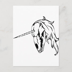 Unicorn Skull Briefkaart