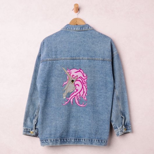 Unicorn Skull Denim Jacket (Hangar)