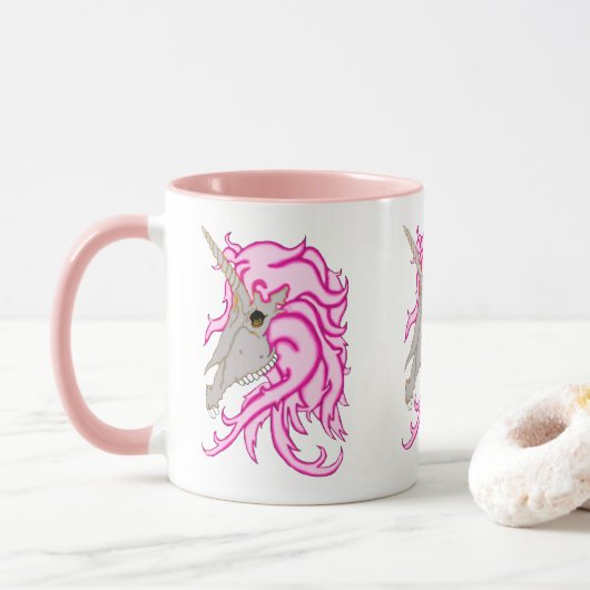 Unicorn Skull Mok (Met donut)