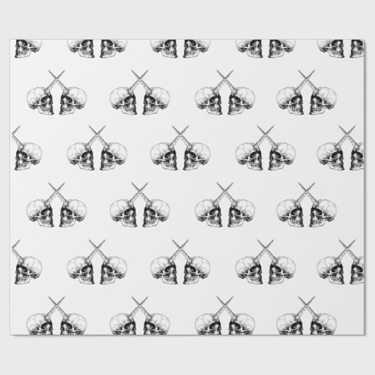 UNICORN SKULL WRAPS CADEAUPAPIER (Vlak)