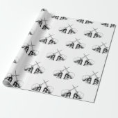 UNICORN SKULL WRAPS CADEAUPAPIER (Uitgerold)
