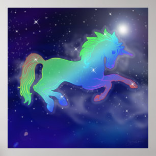 Unicorn Sky   STERRENNACHT Poster