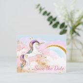 Unicorn Sla de datum Briefkaarten (Staand voorkant)