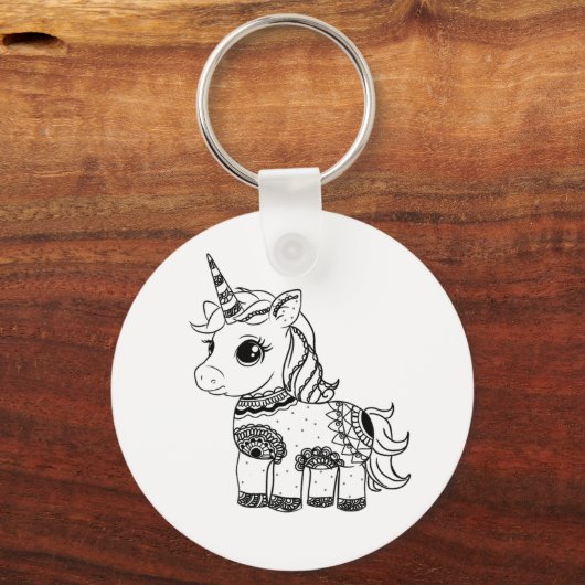 Unicorn Sleutelhanger (Voorkant)