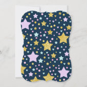 Unicorn Slumber Party Birthday Uitnodiging (Achterkant)