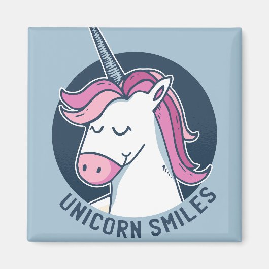 Unicorn Smile Magneet (Voorkant)