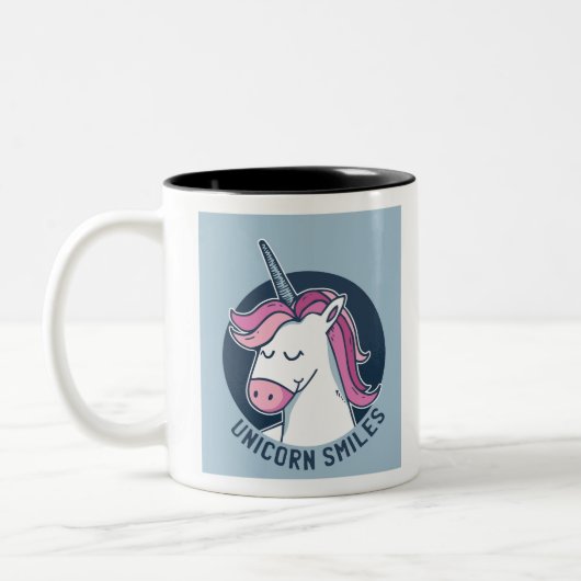 Unicorn Smile Tweekleurige Koffiemok (Links)