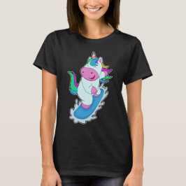 Unicorn Snowboard Winter Sport T-shirt