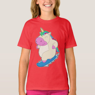 Unicorn Snowboard Winter Sport T-shirt