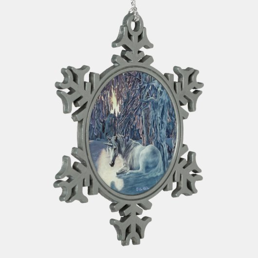 Unicorn Snowflake Ornament (Links)