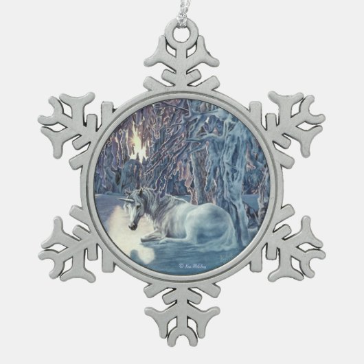 Unicorn Snowflake Ornament (Voorkant)