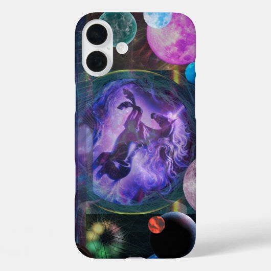 Unicorn Space iPhone 13 hoesje (Achterkant)