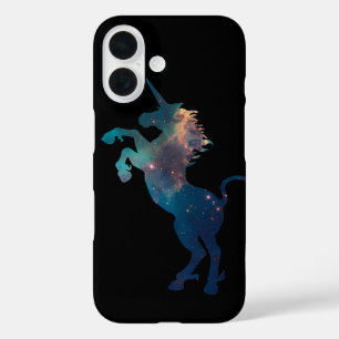 Unicorn Space Pattern iPhone 16 Hoesje