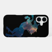 Unicorn Space Pattern iPhone 16 Hoesje (Achterkant horizontaal)