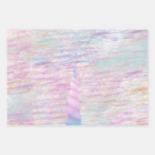 Unicorn Sparkle glitzy glitter goudregenboog Inpakpapier Vel (Voorkant 2)